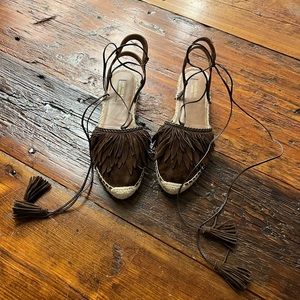 Aquazzura tie espadrilles